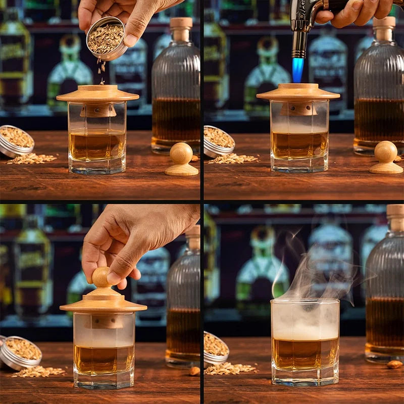 Whiskey rökset med 4 smaker - Ta whiskeyn till nästa nivå!